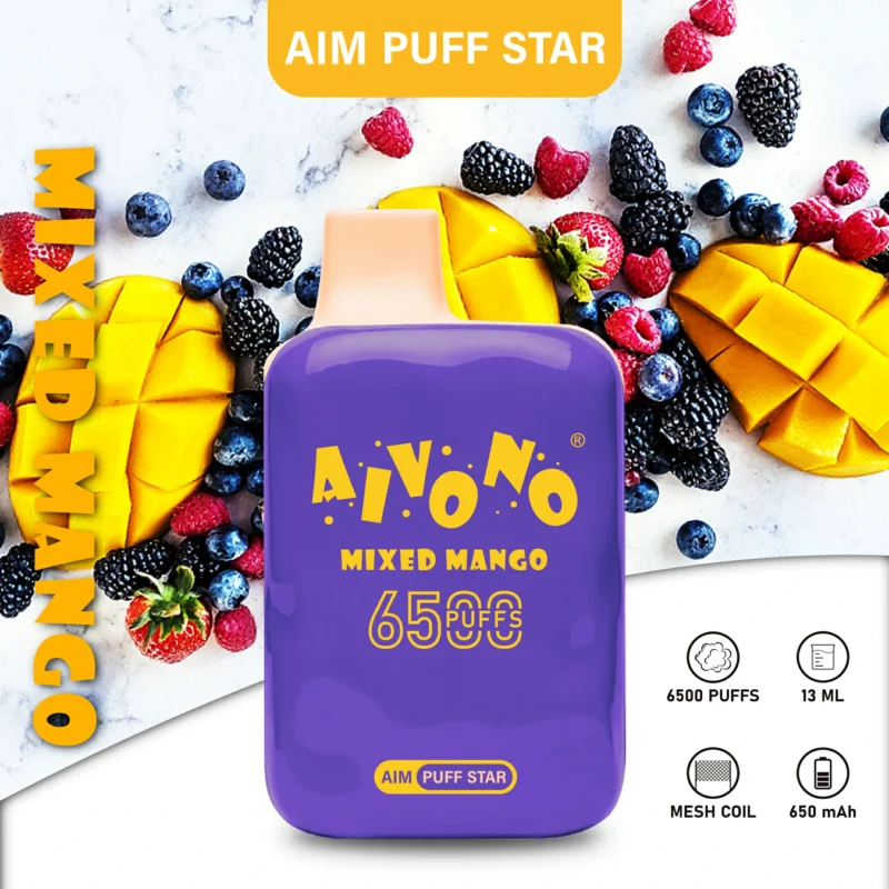 Aivono Aim Puffstar 6500 Puffs 12