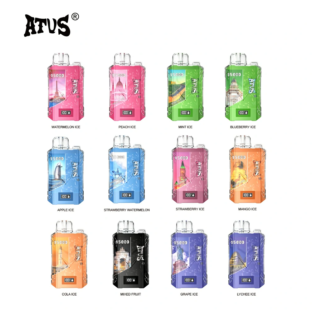 Topkwaliteit ATVS 15000 puffs groothandel wegwerp pod 5% nicotine 20 ml e-vloeistof met digitale scherm originele fabriek bulk koop 4