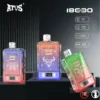 Buque de guerra ATVS de alta calidad 18000 inhalaciones Vape desechables Pluma 5% Pantalla LCD de nicotina Compra a granel original de fábrica al por mayor 1