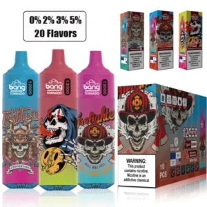 Bang Tornado 12000 Puffs 0% 2% 3% 5% Baterie re?nc?rcabil? cu nicotin? Vape de unic? folosin?? Premium Comer? cu ridicata Op?iuni de arom? direct? din fabric? de ?nalt? calitate