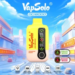 Vapsolo 18000 Puffs Disposable Vape 28ML E-Liquid and 650mAh Rechargeable Battery with Mesh Coil Wholesale from China Factory 3