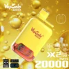 Vapsolo Twins Shisha 20000 Züge Einweg-E-Zigarette im Gro?handel, 30 ml E-Liquid, 650 mAh wiederaufladbare Batterie, Netzspule 1