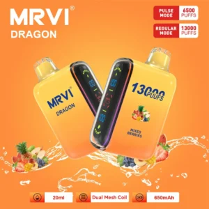 100 Dragon Mrvi originale 13000 sbuffi VAPING 20ML E Liquid Dual Mesh Coil Wholesale Updiustile VAPE 11