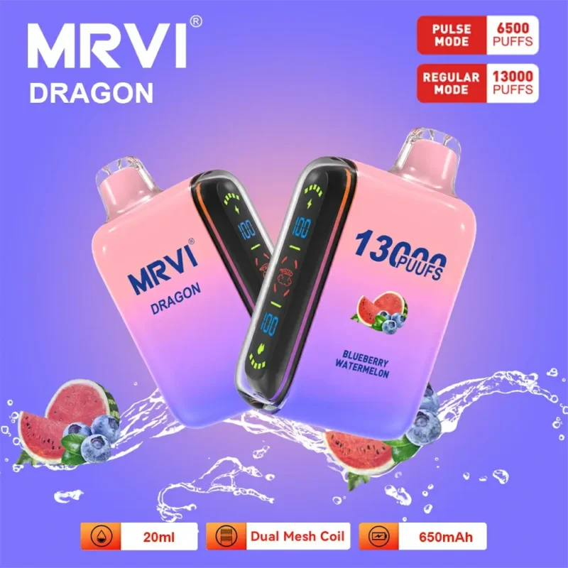 Mrvi Dragon 13000 Puffs Dual Mesh Coil Made in China Vape monouso a doppia modalità all'ingrosso con qualità originale e varietà di sapori