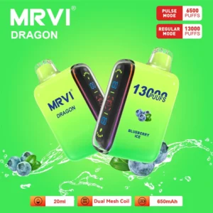 100 Original Mrvi Dragon 13000 Puffs Vaping 20ml E Liquide Double Bobine De Maille En Gros Jetable Vape 9