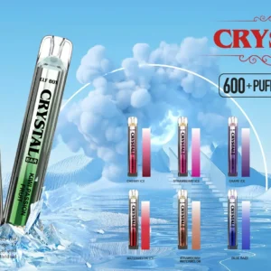 Penna vaporizzatore usa e getta ELF BOX CRYSTAL BAR 600 - Vendita all'ingrosso con livelli di nicotina 0%, 2%, 5% 3