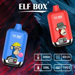 Elf Box Digital 12000 Puffs wiederaufladbare Einweg -Vape Vape Stift - Gro?handel mit niedrigen Nikotinoptionen (0%, 2%, 3%, 5%) 7