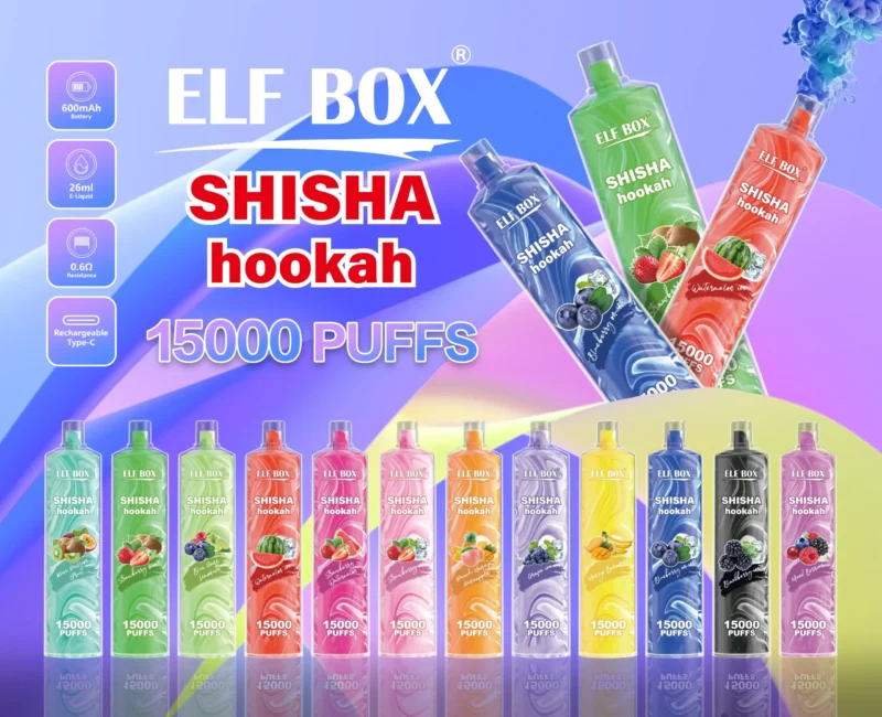 ELF BOX LS 15000 Puffs Rechargeable Disposable Vape Pen – Available in 0%, 2%, 5% Nicotine for Wholesale Bulk Purchase 4