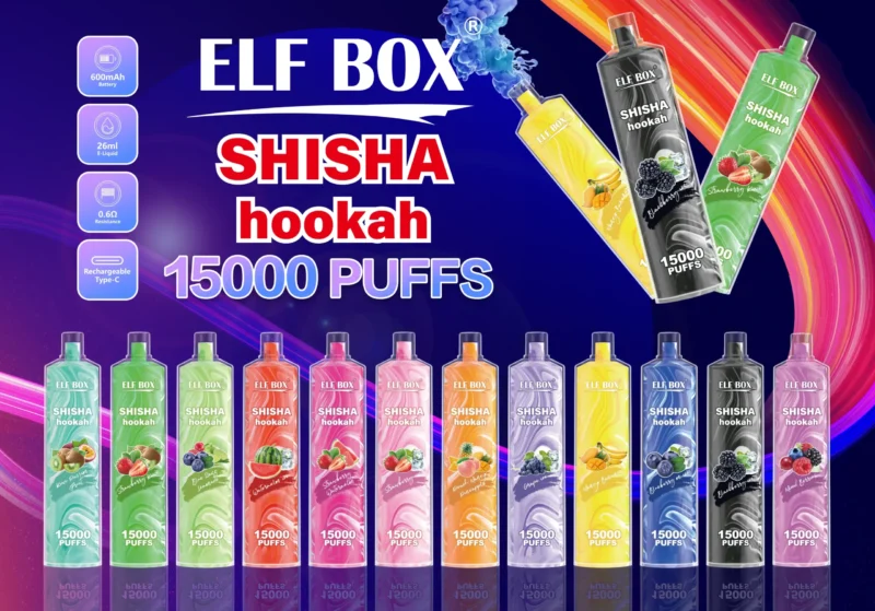 ELF BOX LS 15000 Puffs Jednorazowy d?ugopis Vape z mo?liwo?ci? ?adowania – dost?pny w nikotynie 0%, 2%, 5% do hurtowego zakupu hurtowego 3