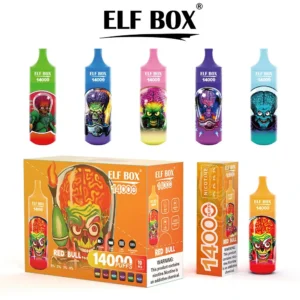 Caneta Vape recarregável ELF BOX RGB 14000 Puffs - atacado em massa com dosagens de nicotina 0%, 2%, 3%, 5% 1