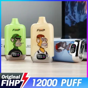 FIHP 12000 Puffs Pen de unic? folosin?? cu bobin? de plas? 2 Nicotin? 650mAh Baterie cu ridicata Nicotin? 2 5 13