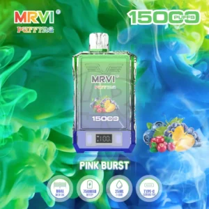 Fabrik Original MRVI PUFFING 15000 PUFFS 2% 5% Nikotin Dual Mesh Coil Einweg-Vape-Pen mit E-Flüssigkeit und Power-Bildschirmanzeige (11)