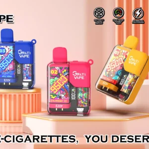 Grativape Ejoy 9500 Puffs Baterie re?nc?rcabil? 650 mAh Cea mai recent? ?igar? electronic? V?nzare cu ridicata Vape de unic? folosin?? 10 arome Suport OEM 1