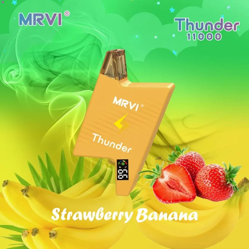 MRVI THUNDER 11000 PUFFS Wholesale Disposable Vape 2 3 5 Nicotine 19ml E Liquid With Power Screen Display 2024 Popular 4