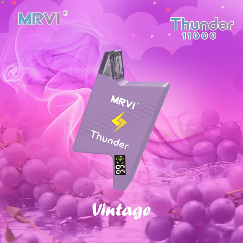 MRVI THUNDER 11000 PUFFS Vape jetable en gros 2 3 5 Nicotine 19 ml E liquide avec écran d'alimentation 2024 populaire 5