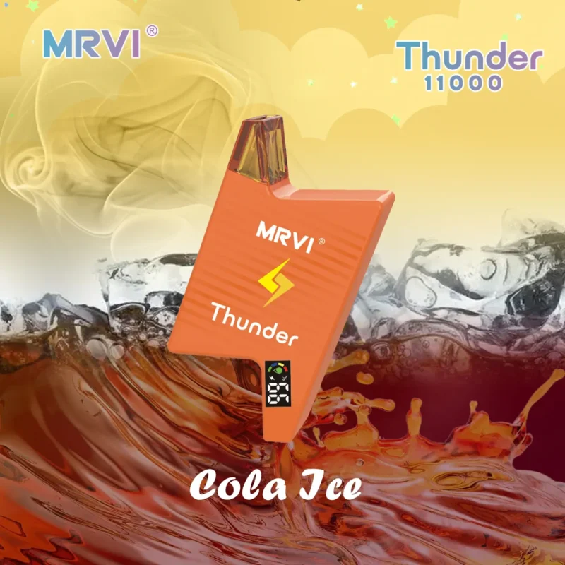 MRVI Thunder 11000 Puffs Groothandel Disposable VAPE 2% 3% 5% NICOTINE 19ML E-vloeistof met Power Screen Display 2024 Populair (9)