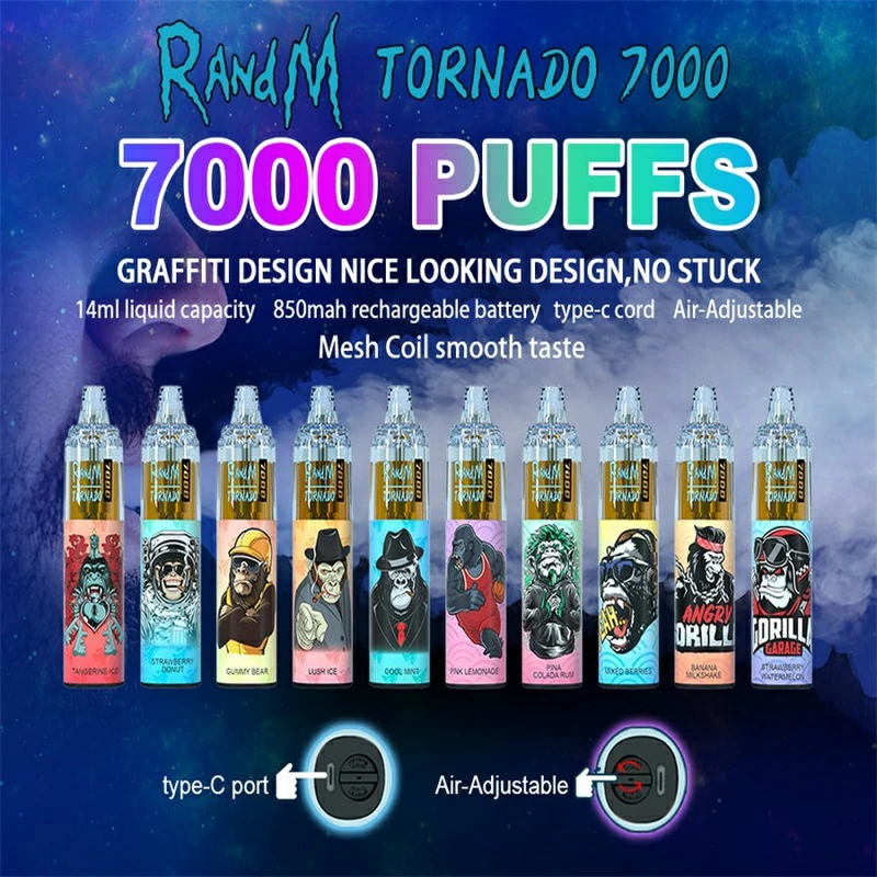 Randm Tornado 7000 Puffs 0% 2% 3% 5% Nicotina Bulk Acquista BUATTO VAPE STONE SUBILI VAPE all'ingrosso (3)