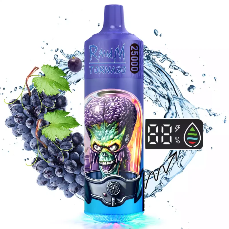 Caneta Vape descartável mais vendida RAHDM TORNADO K16S 25000 Puffs 10 sabores Suporte por atacado OEM ODM 10