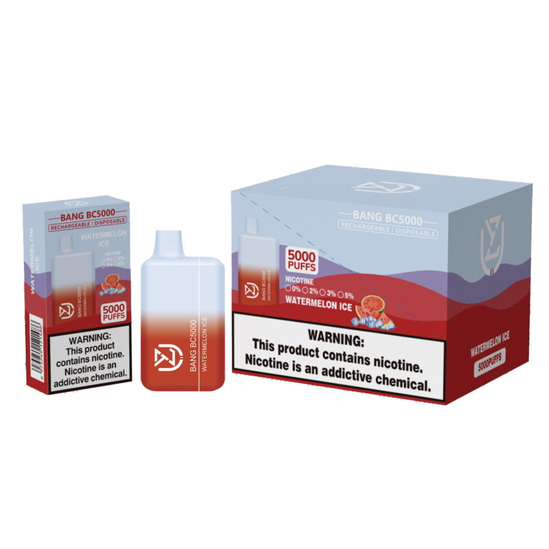 UZY Bang BC5000 5K Rookwolken Wegwerpvape-pen 13 ml Voorgevuld Type-C Oplaadbare Groothandel Nicotine 0% 2% 3% 5% E-Sap (12)