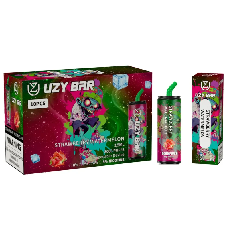 Hoogwaardige UZY Bar 8000 wegwerpvape met 1100 mAh oplaadbare type-C-batterij en mesh-spoel 1