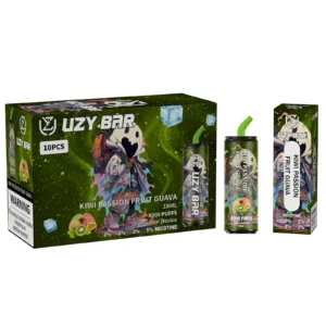 UZY Bar 8000 Puffs Disposable Vape Pen with 1100mAh Battery Type C Rechargeable Mesh Coil and RGB Light Wholesale Nicotine 0 2 3 5 3