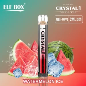 Caneta Vape Descartável ELF BOX CRYSTAL BAR 600 Puffs - Atacado a granel com níveis de nicotina 0%, 2%, 5% 1