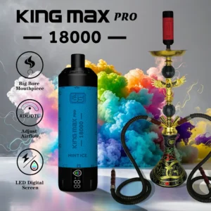 BREZE BS King Max Pro 18000 Puffs LED Affichage numérique 0% 1% 2% Nicotine Vapes jetables en gros Direct d'usine Options de saveurs multiples