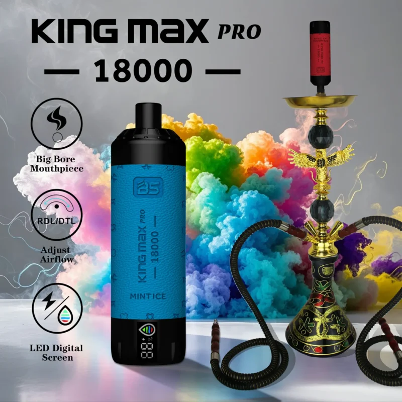 BREZE BS King Max Pro 18000 Puffs LED Cyfrowy wy?wietlacz 0% 1% 2% Nikotyna Hurtownia jednorazowych Vapes Factory Direct Wiele opcji smakowych