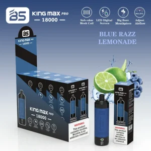 Hurtownia BREZE BS King Max Pro 18000 Puffs Jednorazowy d?ugopis Vape z cewk? siatkow? o pojemno?ci 24 ml i wy?wietlaczem LED Nikotyna 0 1 2 17