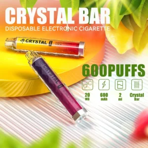 Wholesale MYDE Crystal Bar 600 Puffs Disposable Vape Pen 20mg Nicotine with Mesh Coil and 10 Flavor Choices 1