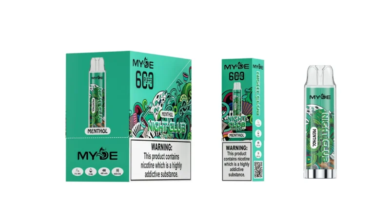 Gro?handel Myde Night Club 600 Puffs Einweg -Vape Vape Pen 2ml 20 mg Nikotin -Netzspule CE RHOS TPD zertifiziert 11 skaliert