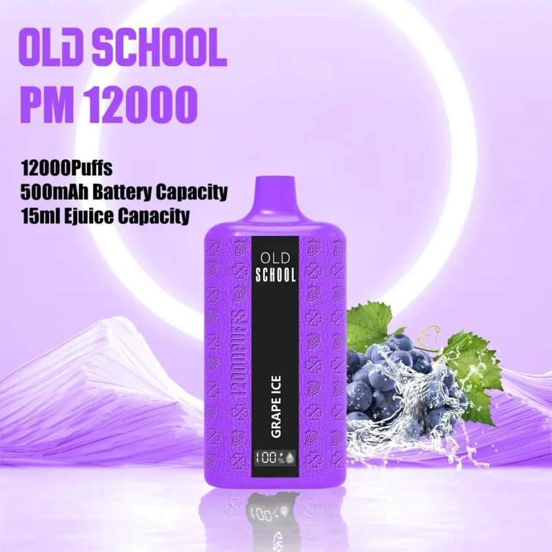 Wholesale Old School DM12000 12000 Puffs Disposable Vape Pen 18ml Multiple Nicotine Strengths 0% 2% 3% 5% Mesh Coil Type-C Charging Direct from Factory 1