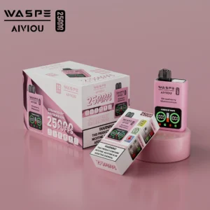 Waspe Waspe 25000 Puffs de doble malla de malla de malla de malla con pantalla LCD 25 ml 0 2 5 Opciones de nicotina 8