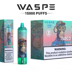 Gro?handel Waspe 15000 Puffs Einwegvape -Stift mit 22 ml E Flüssigkeit 850mah wiederaufladbarer Akku und LCD -Display in 0 2 3 5 Nikotinspiegel 6 erh?ltlich