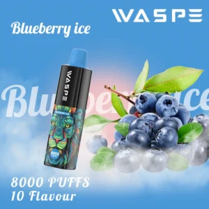 Hurtownia WASPE 8000 Puffs Djeńskie pióro Vape z wieloma nikotyn? 0 2 3 5 Poziomy 16 ml pojemno?? typu C Na?adowalny akumulator 10