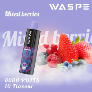 Hurtownia Waspe 8000 Puffs Jednorazowy d?ugopis Vape z wieloma nikotyn? 0 2 3 5 poziomów 16 ml Pojemno?? Typ C Akumulator 9