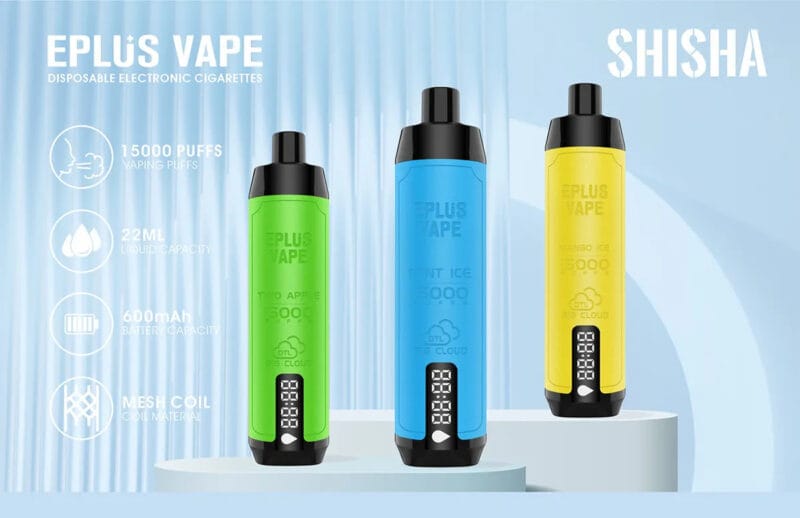 EPLUS VAPE SHISHA 15000 Trekjes 3