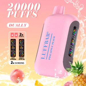 LuffBar Dually 20000 Puffs Wholesale Disposable Vape Rechargeable Buy Bulk 5 Nicotine 850 mAh 18 Flavors 2024 New 2