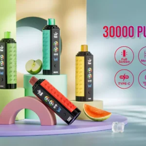 OSSU de qualidade 30000 Pufos Vape descartável por atacado Vape compra recarregável 0% 2% 3% 5% Low Nicotine Digital Smart Screen 2025 Hot 3