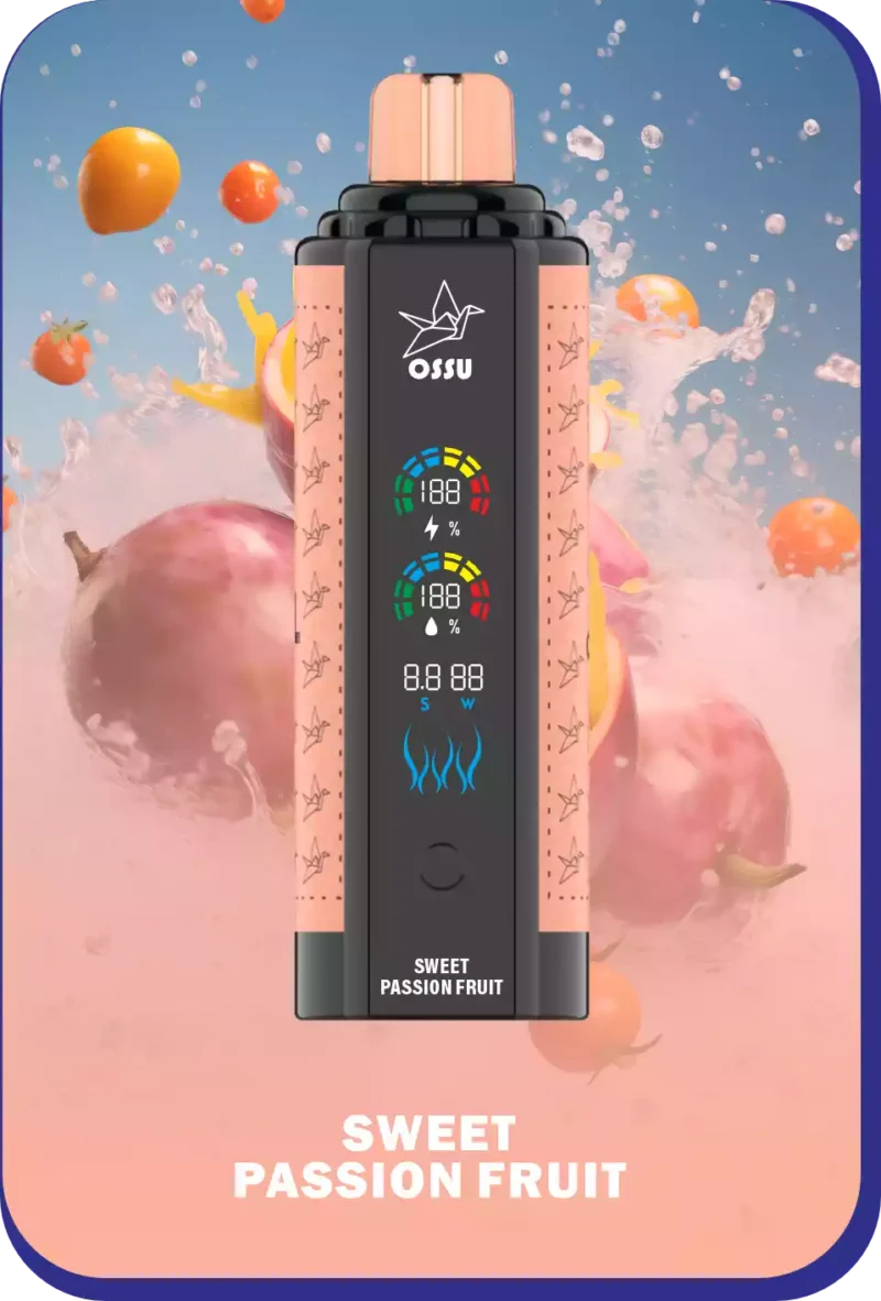 OSSU 30000 Puffs Vape descartável por atacado Comprar recarregável em massa 0 2 3 5 Tela inteligente digital com baixa nicotina 2024 quente 4