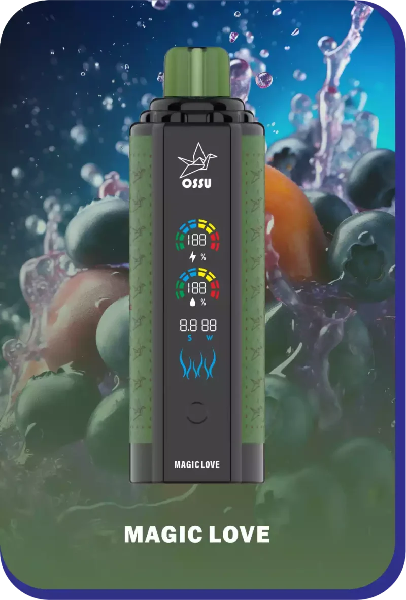 OSSU 30000 Puffs Vape descartável por atacado Comprar recarregável em massa 0 2 3 5 Tela inteligente digital com baixa nicotina 2024 quente 5