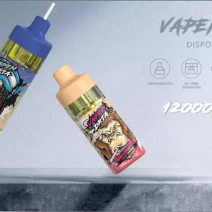 VAPEN DRTA 12000 PUFFS acessível com baixo teor de nicotina 2% 5% Vape descartável por atacado com separa??o de núcleo de óleo e 15 sabores 4