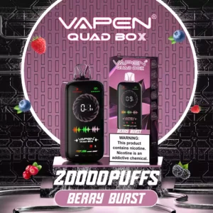 Vapen Quad Box 20000 Puffs állítható légáramlás újrat?lthet? 2 5 alacsony nikotin nagykereskedelmi eldobható vape teljes képerny?n