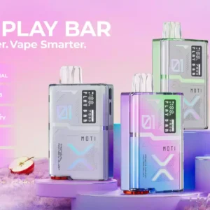 MOTI PLAY BAR 7500 Puff-uri Crystal Digital ?n vrac Baterie re?nc?rcabil? Vape de unic? folosin?? Op?iuni multiple de arome directe din fabric?