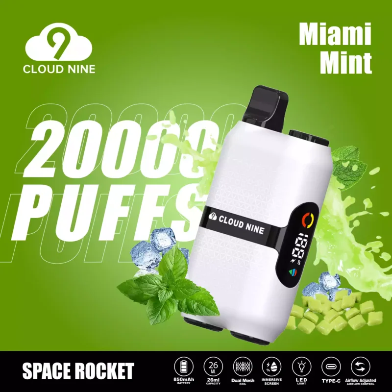 Original Factory CLOUD NINE D33 20000 Puffs Wholesale Bulk Buy Disposable Vape 5 Nicotine Fresh 10 Flavors 2024 New 8