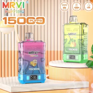 MRVI PUFFING 15000 PUFFS 25ml E-Liquid Made in China Podwójna cewka siatkowa Jednorazowy Vape Hurtownia Oryginalna jako?? Luzem Wiele smaków 2% 5% Nikotyna