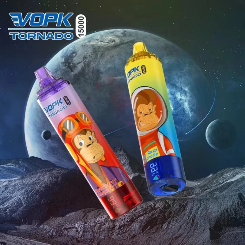 VOPK TORNADO 15000 Puffs Achat en vrac rechargeable 0 2 3 5 Vape jetable à faible teneur en nicotine Vente en gros Affichage à LED d'air réglable 2025 Hot 3